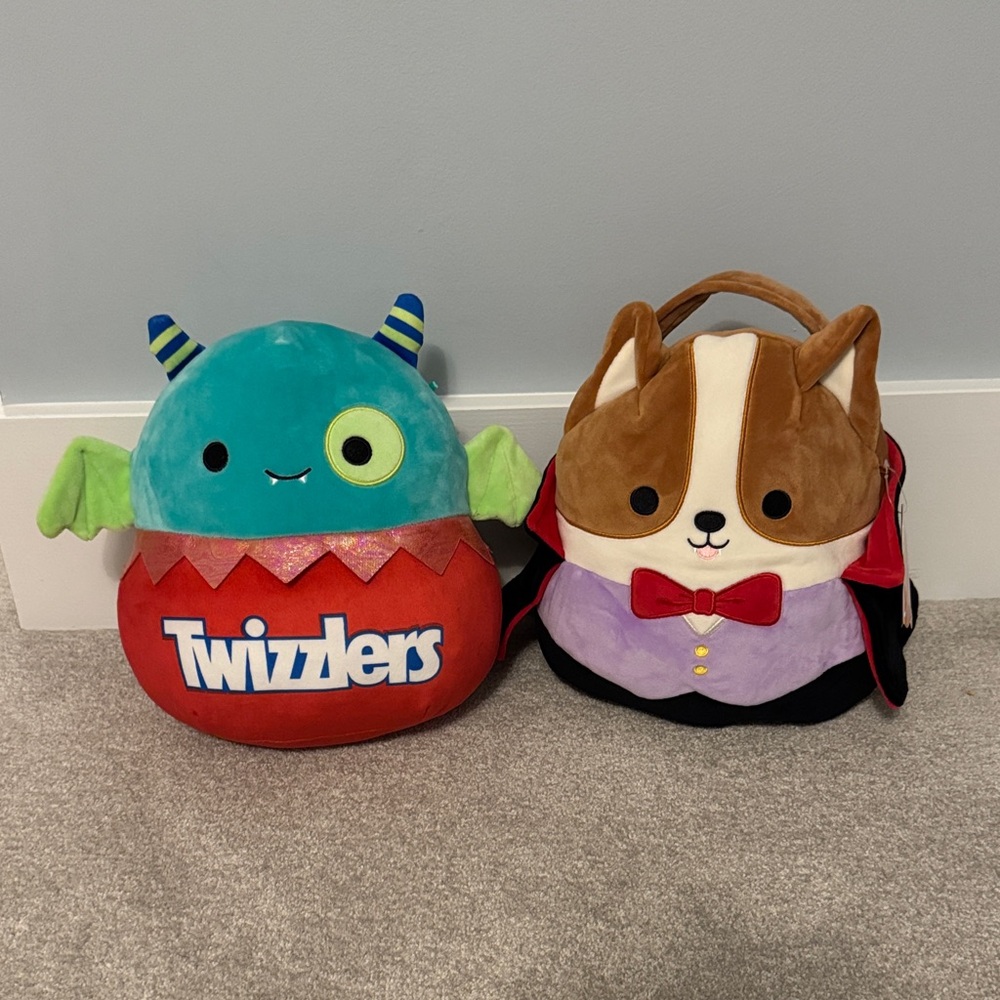 Monster Plush Toy - Red and Blue